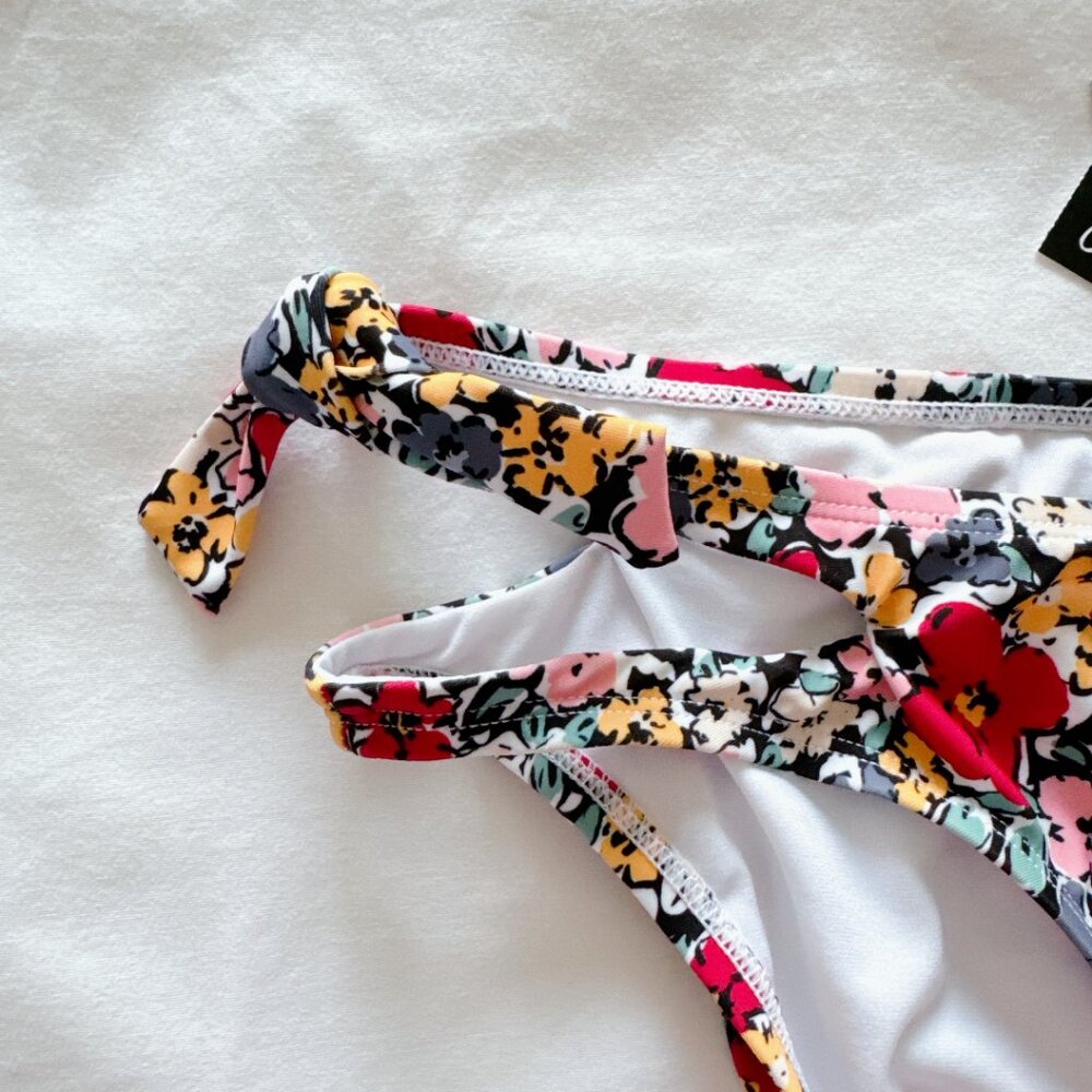 Jessica Simpson floral bikini bottoms New with tags! XL womens bathing suit swim - Picture 4 of 11